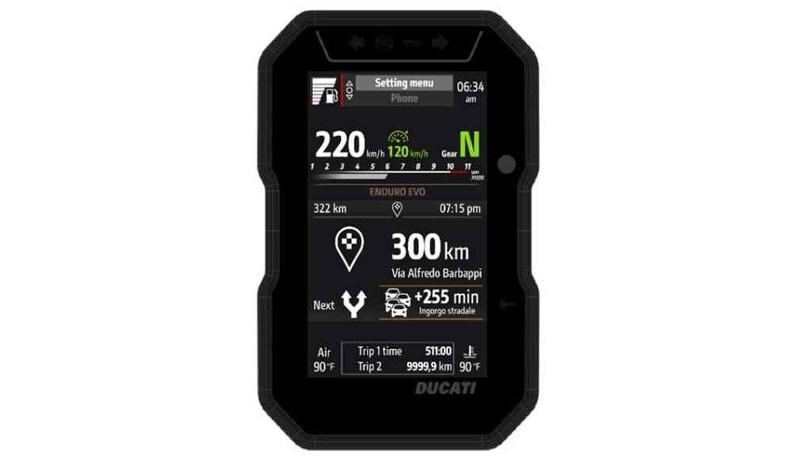 Ducati, sistema di navigazione Turn by Turn per la DesertX