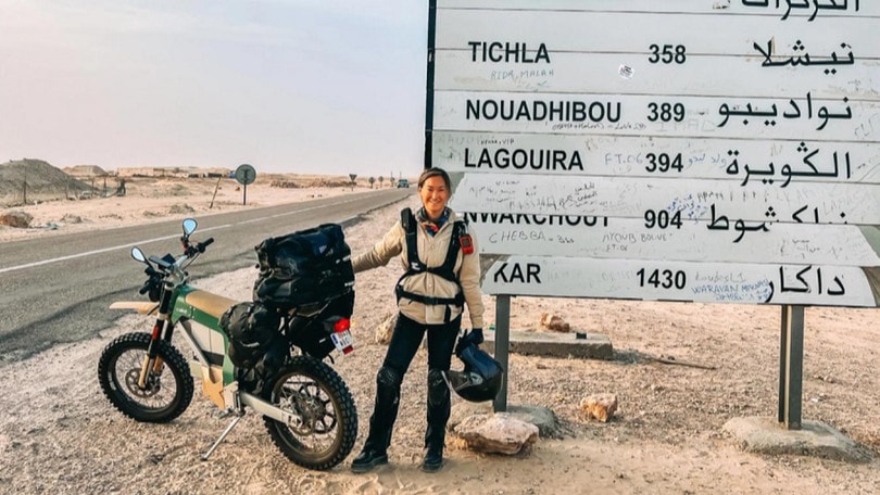 L'impresa: 13.000 Km attraversando l'Africa su una moto elettrica