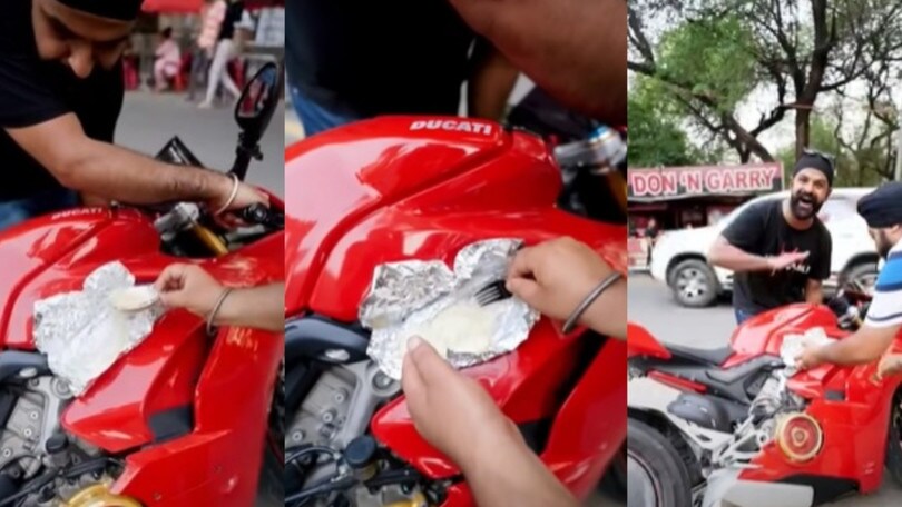 Fare una frittata su una Ducati Panigale? Si può! VIDEO