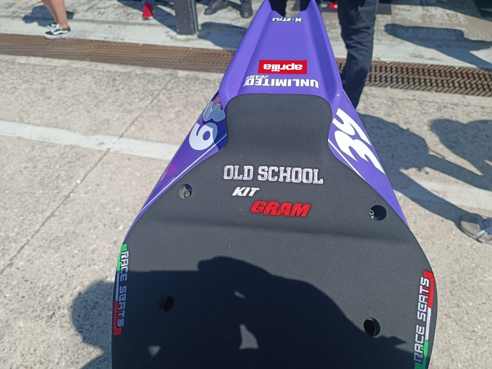 Aprilia All Stars: Alex Gramigni sfila con la evocativa "KitGram"