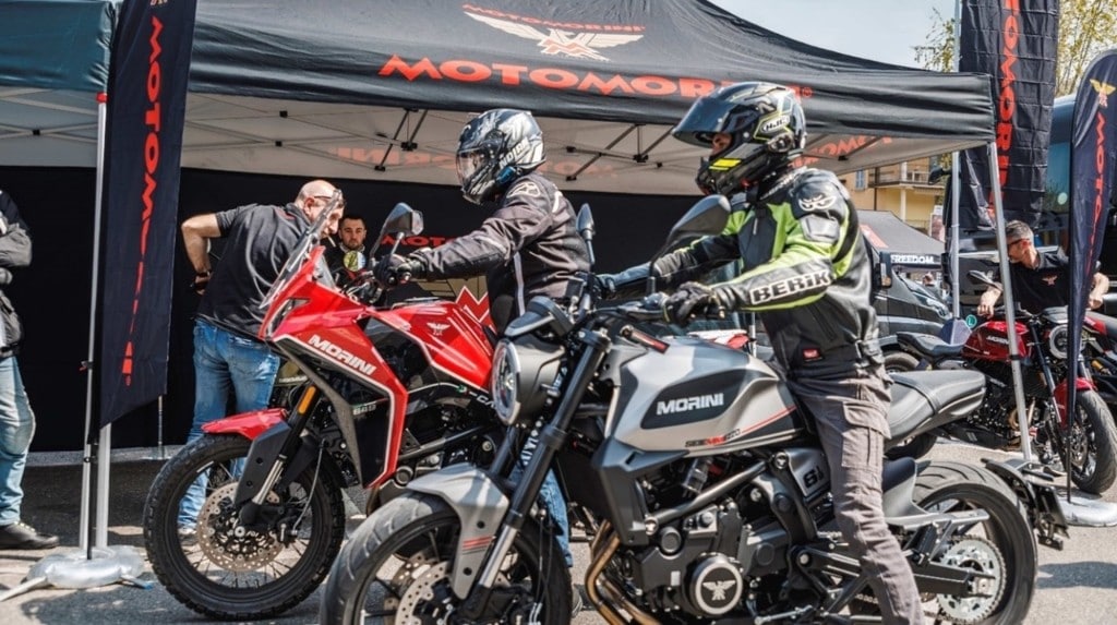 Moto Morini: le novità 2023 in prova all'Hat series di Ponte di Legno