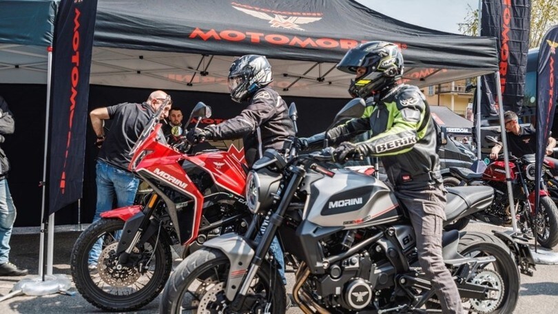 Moto Morini: le novità 2023 in prova all'Hat series di Ponte di Legno