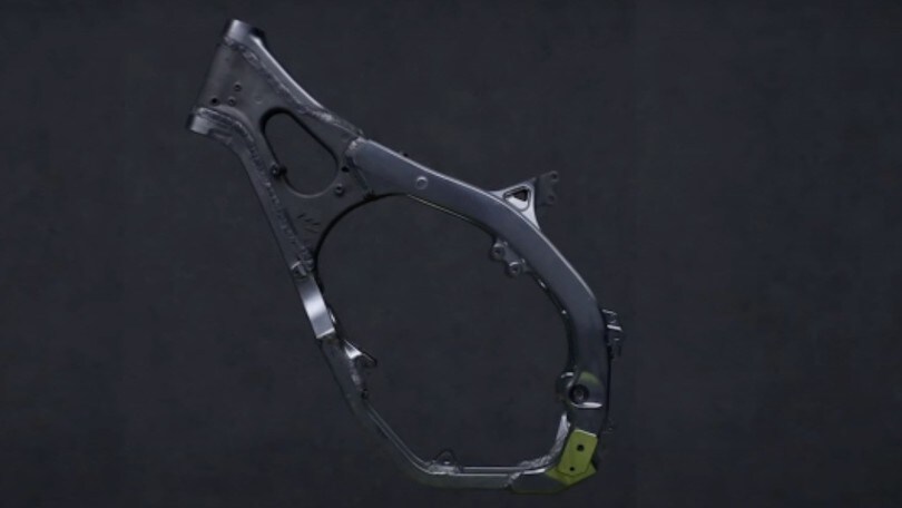 Triumph, un teaser mostra il telaio della prossima off-road inglesi