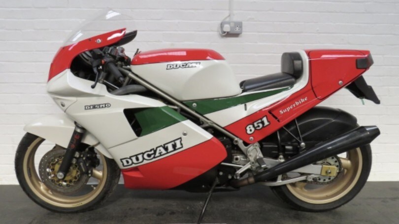 Ducati, ancora all'asta la Ducati 815 S Tricolore a Km "Zero"