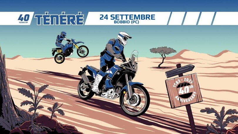 Yamaha, a Bobbio la festa per i 40 anni della Ténéré