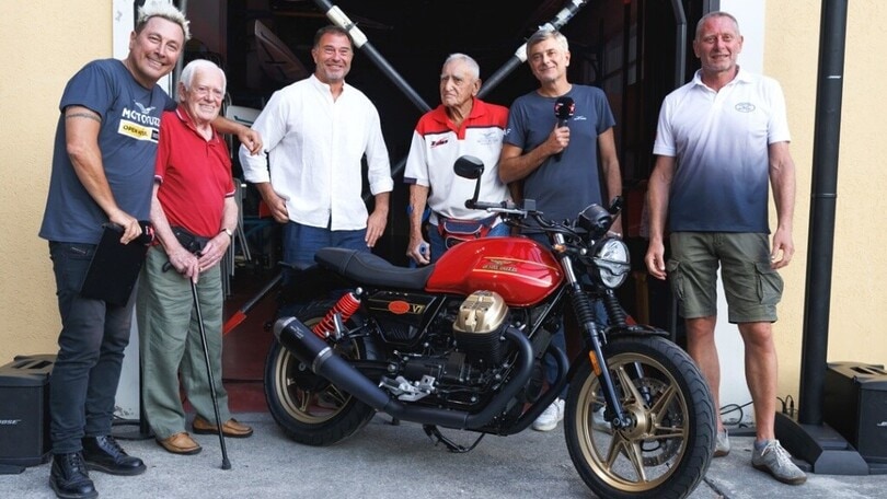 Moto Guzzi, una V7 Stone per l’oro della Canottieri a Londra 1948