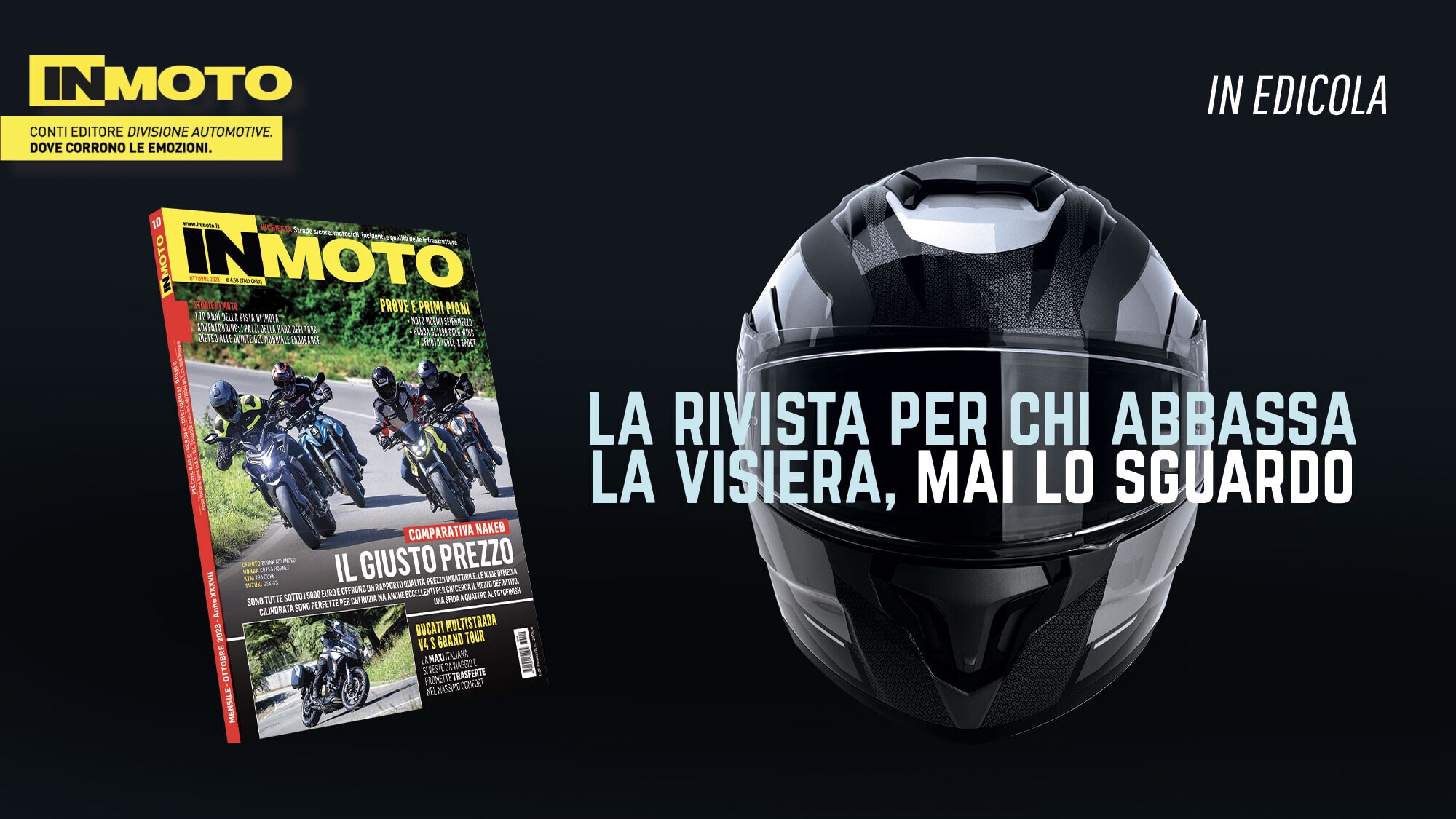 InMoto di ottobre in edicola: naked al giusto prezzo