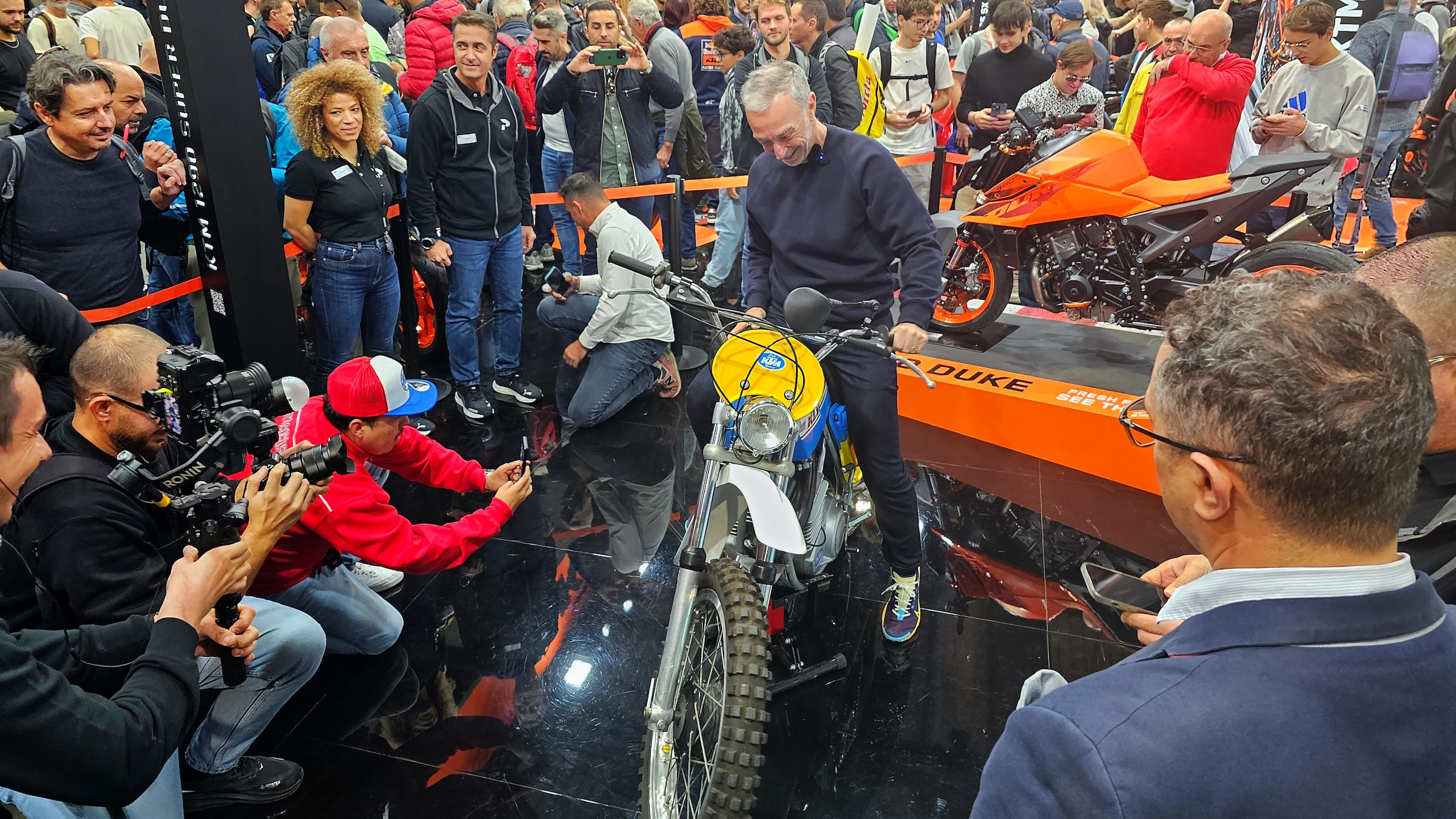 Consegnata a Linus una KTM 175 GS a EICMA 2023: la gallery