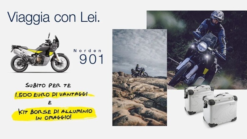 Husqvarna, con "Viaggia con lei" c'è in promo la Norden 901