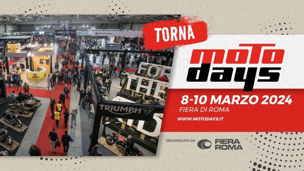 Motodays. torna l'evento a Fiera di Roma dall'8 al 10 marzo