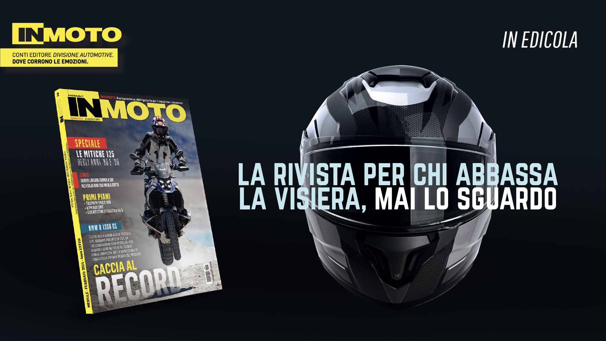 InMoto è in edicola: febbraio ricco di approfondimenti e test