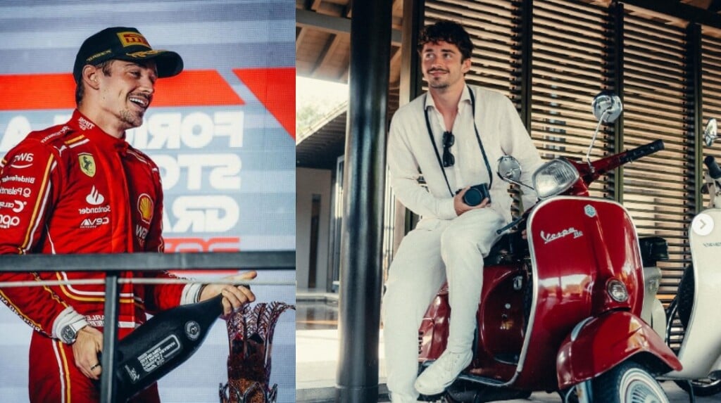 Leclerc, non solo Ferrari. Al monegasco piacciono anche le due ruote