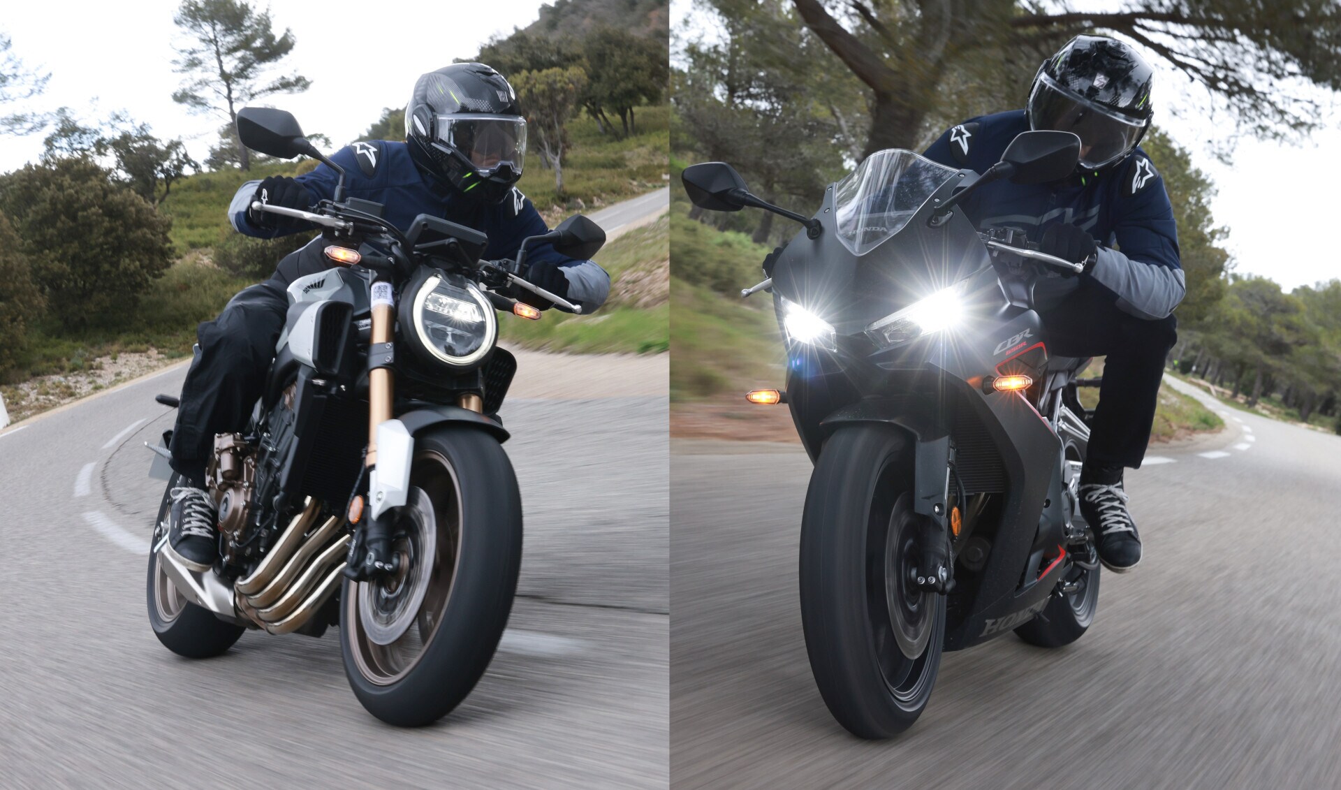 PROVA Honda CB650R e CBR650R 2024 con E-Clutch: senza frizione!