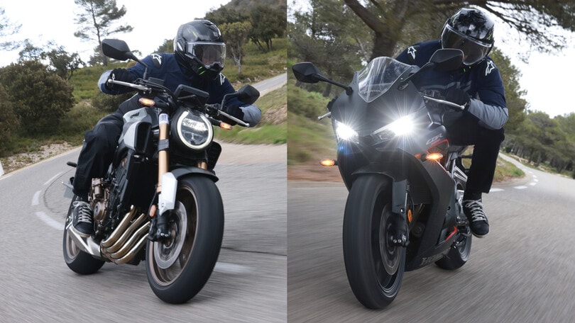 PROVA Honda CB650R e CBR650R 2024 con E-Clutch: senza frizione!