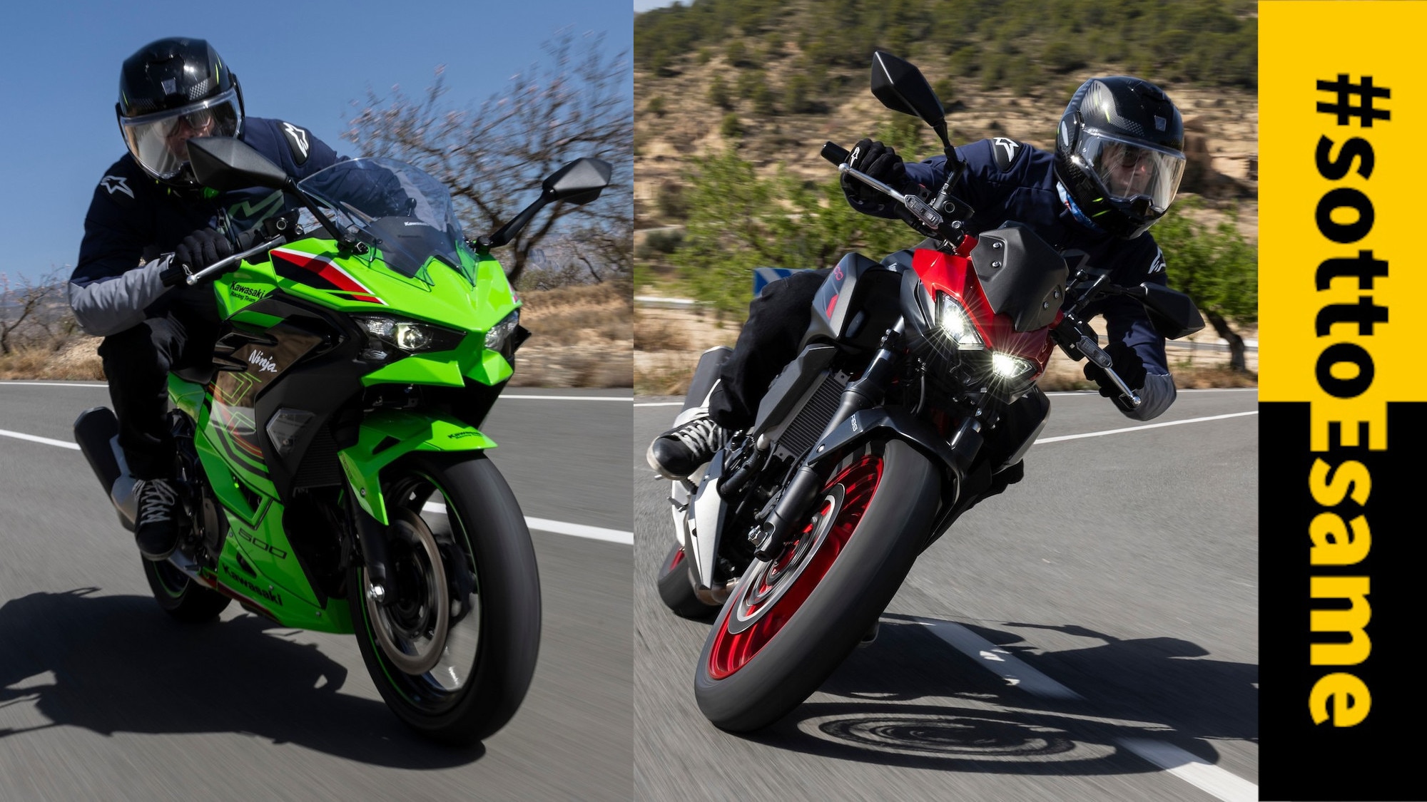 Test Kawasaki Ninja 500 e Z500: i voti del #sottoesame