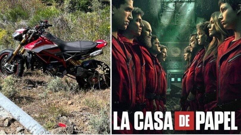 Incidente in moto: coinvolto un noto personaggio de "La Casa di Carta"