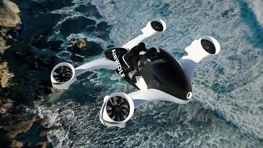 Un'azienda ceca ha progettato una moto volante: si chiama Airwolf