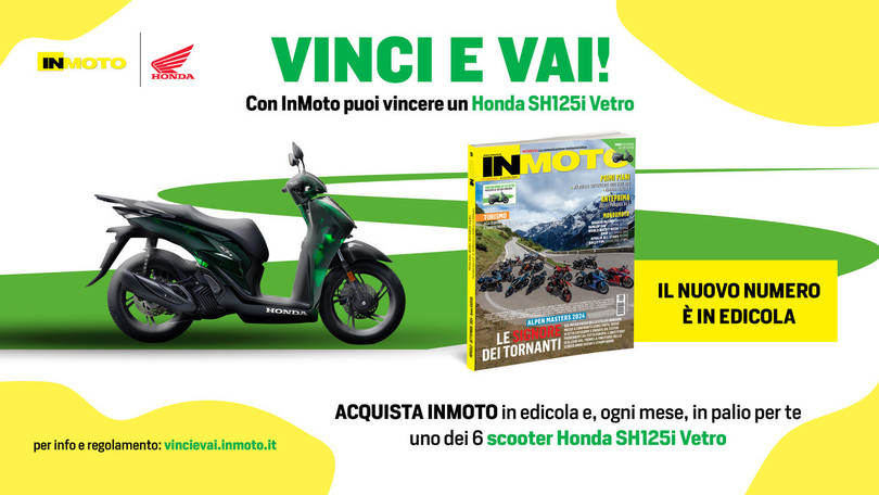 Vinci uno scooter Honda SH125i Vetro con InMoto. Scopri come!