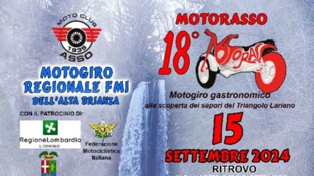 Motogiro Regionale 18° Motorasso: tutte le info dell'evento