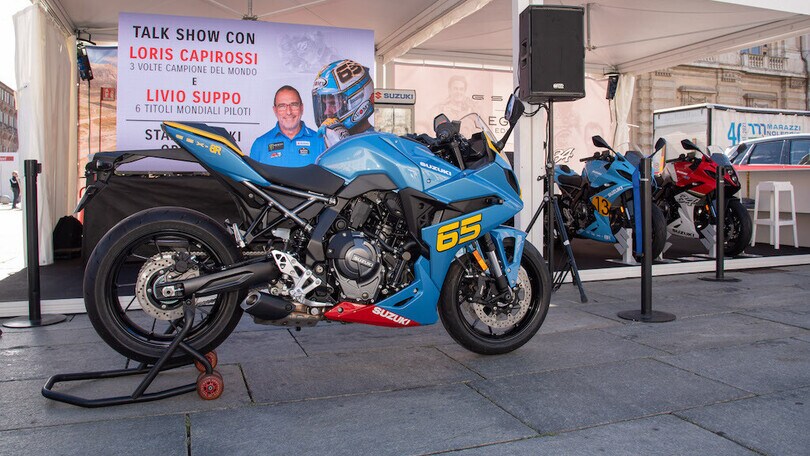 Da Lucchinelli a Capirossi: la GSX-8R omaggia la storia Suzuki