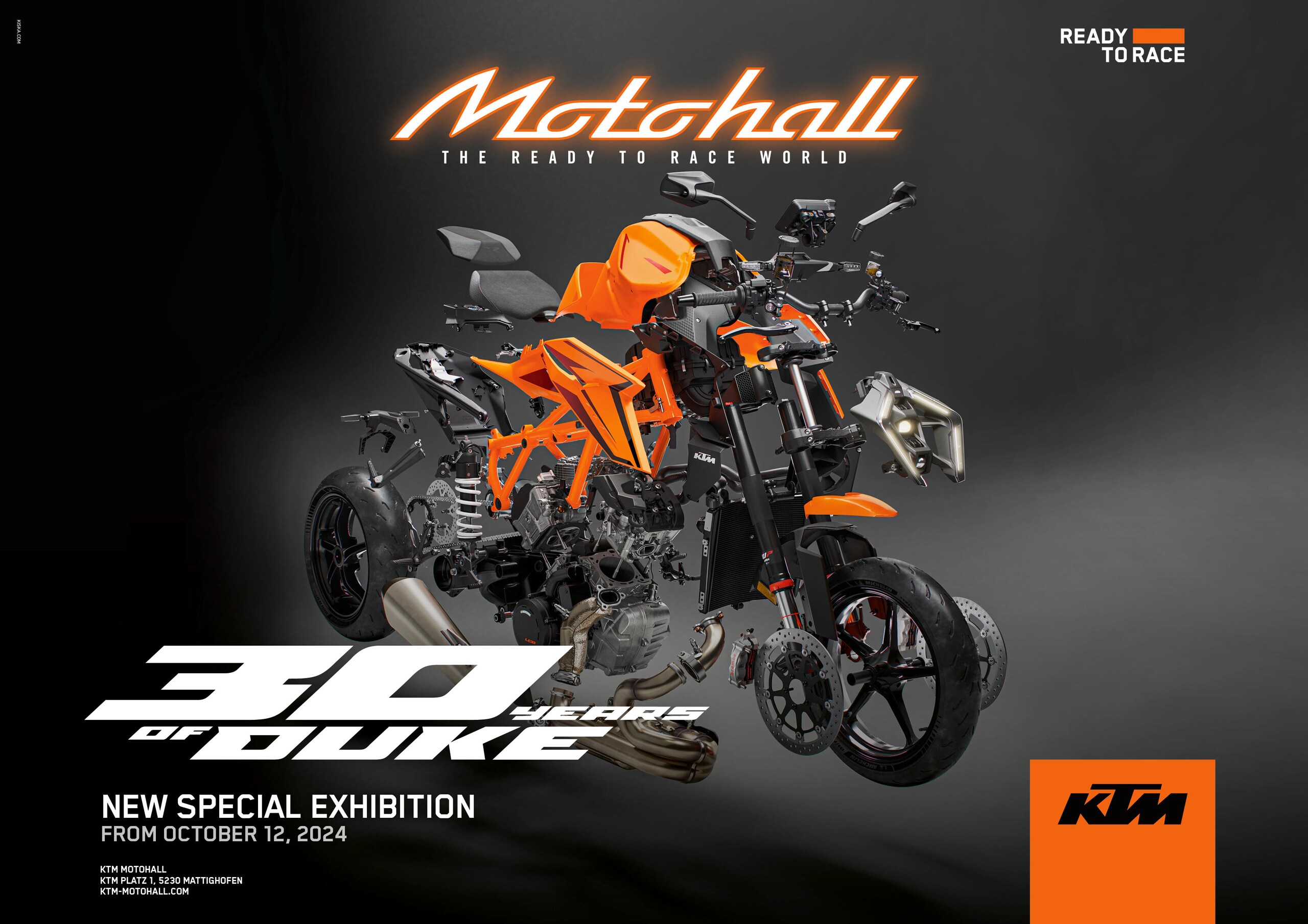 KTM Motohall mette in mostra i 30 anni della gamma Duke