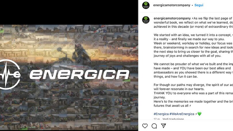 Energica ai saluti: "Grazie a quelli che hanno partecipato a questo viaggio"