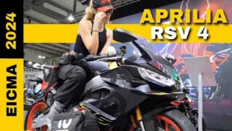 Aprilia, a EICMA nuova RSV4: più cavalli e elettronica predittiva di serie