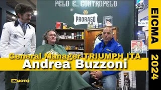 EICMA, Pelo e... Contropelo a Andrea Buzzon Triumph