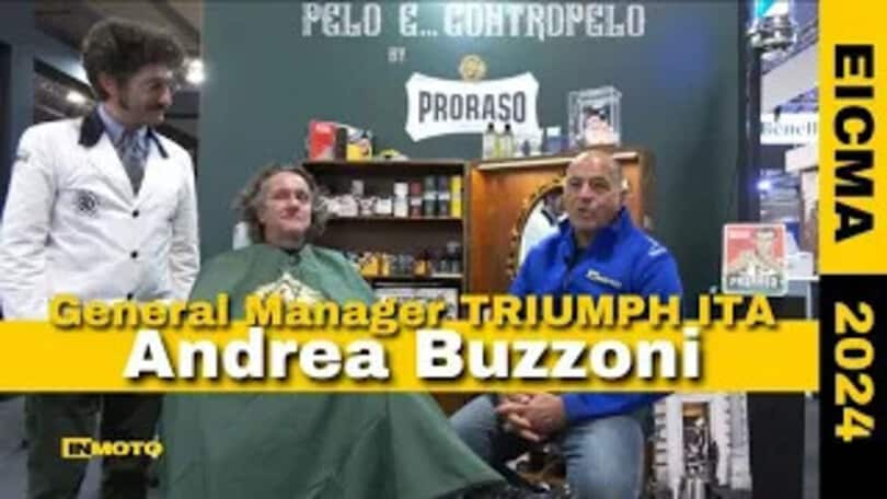 EICMA, Pelo e... Contropelo a Andrea Buzzon Triumph
