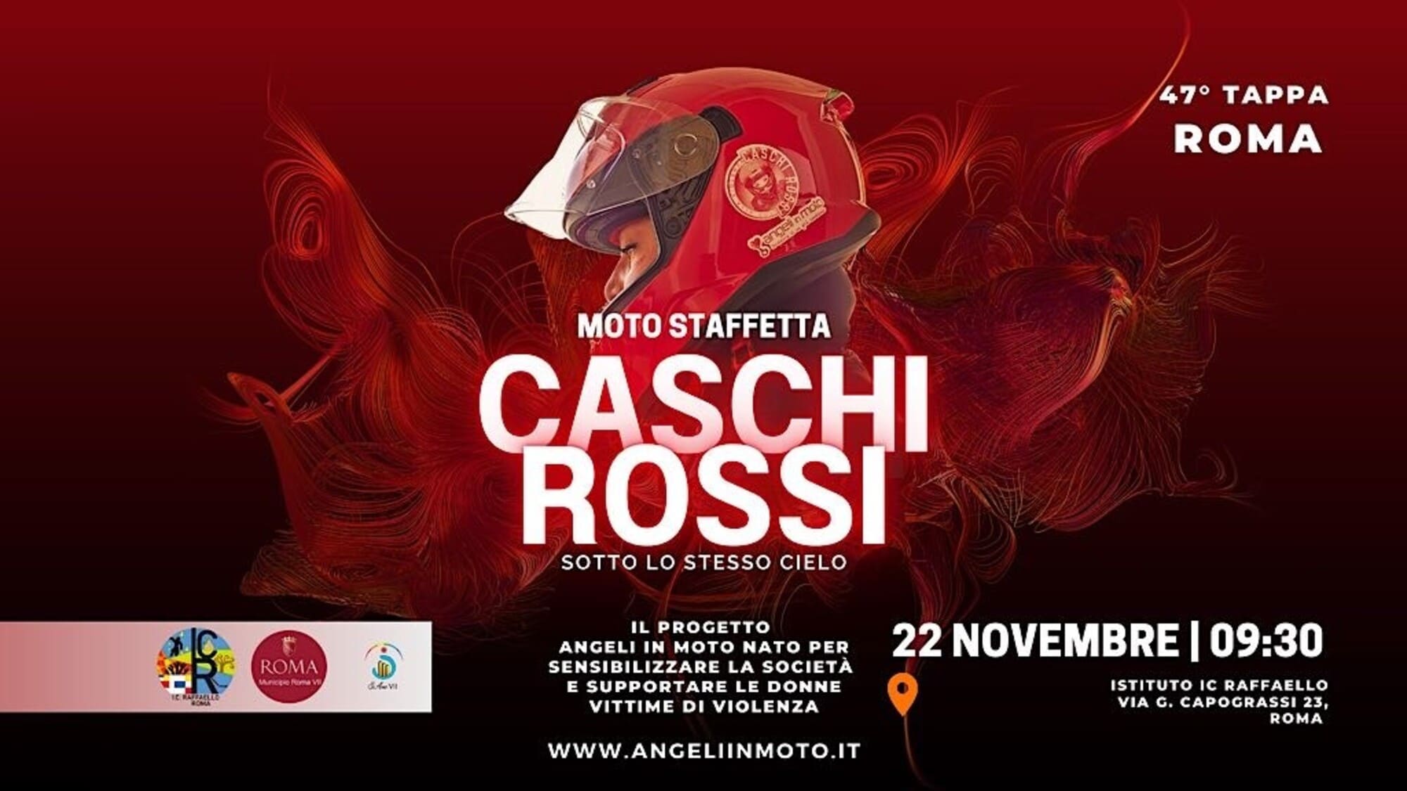 Caschi Rossi sotto lo stesso cielo, appuntamento il 22 novembre: tutti i dettagli dell'evento