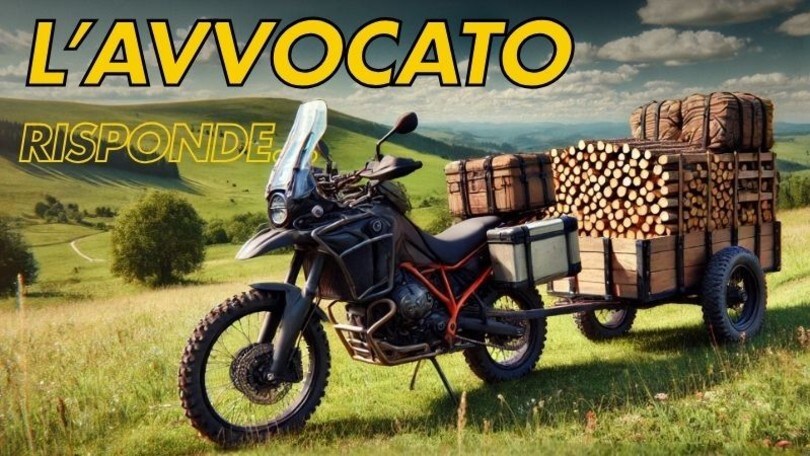 Si può agganciare un carrello alla moto? Cosa dice la Legge