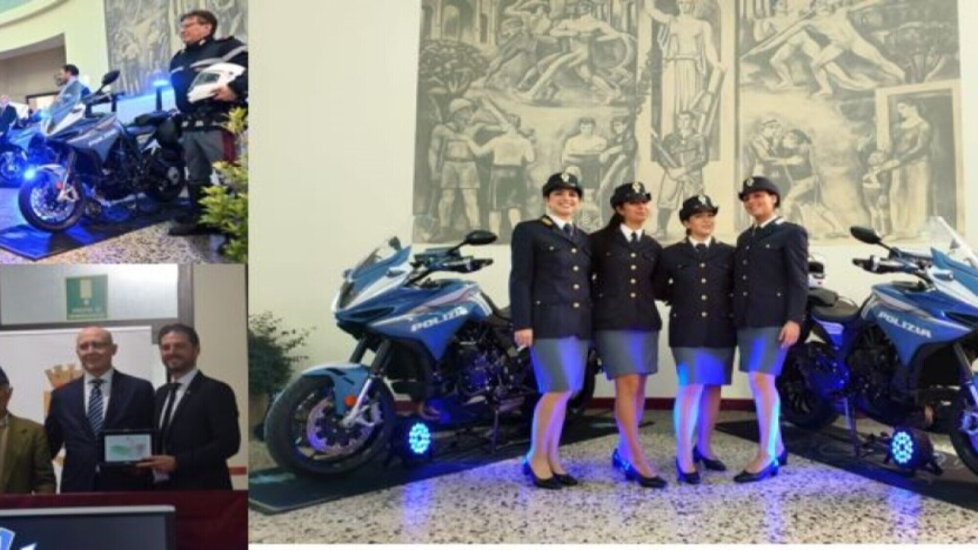 MV Agusta dona due moto personalizzate alla Polizia