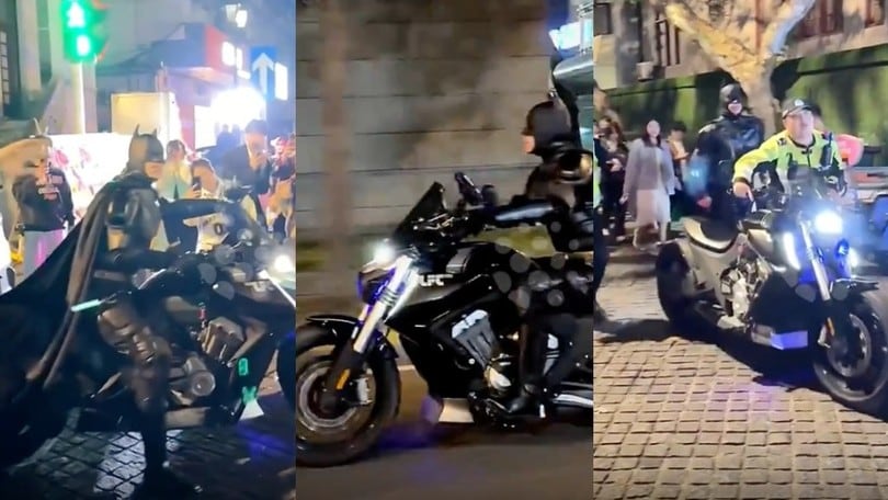 Gira in moto vestito da Batman, ma arriva una multa salata: il motivo