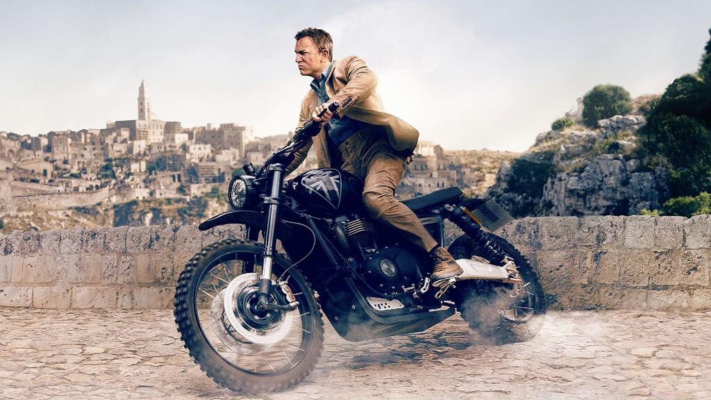 La Triumph Scrambler 1200 di James Bond (autografata) è all'asta