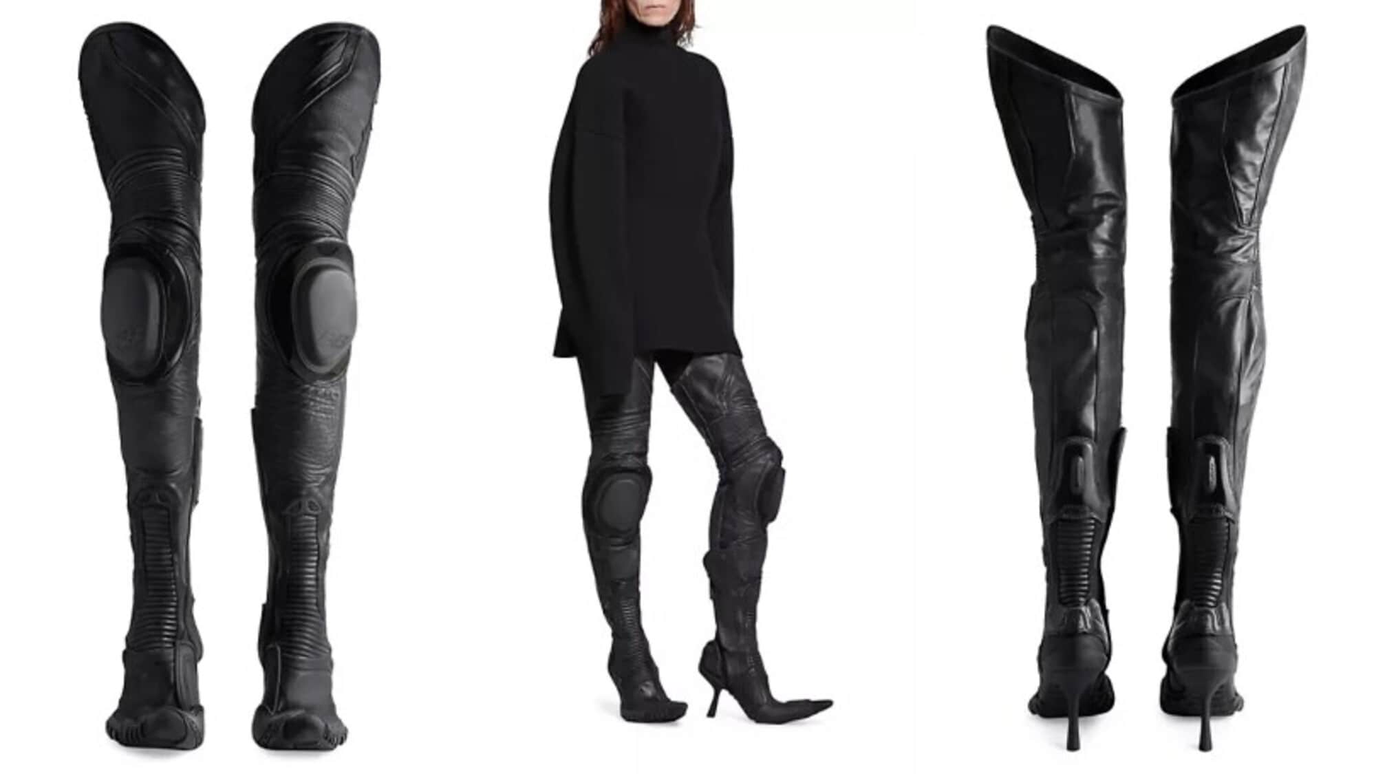 Balenciaga, in vendita stivali "da moto" dal prezzo folle: costano quanto una moto