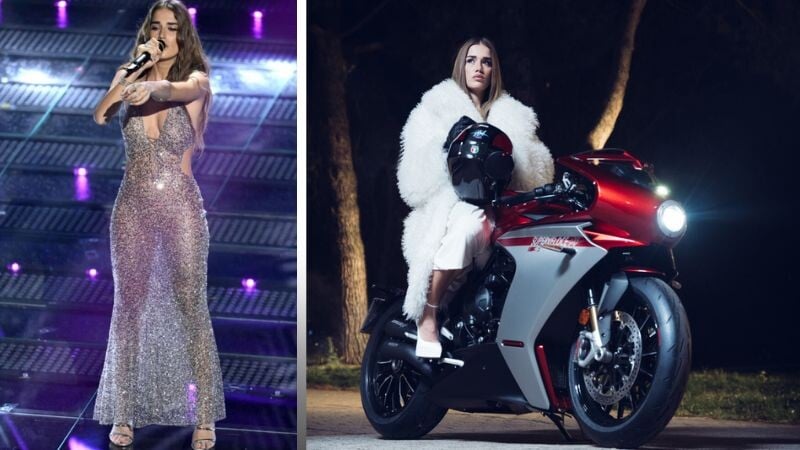 Sanremo: MV Agusta protagonista nel videoclip di Clara, Febbre