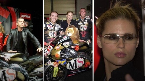 Eros Ramazzotti in MotoGP: le foto con Michelle Hunziker e i piloti Locatelli e Battaini