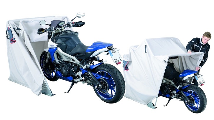 Il ‘garage’ pieghevole di Louis-Moto