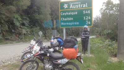 Sulla Honda XR 150 fino alla Terra del fuoco