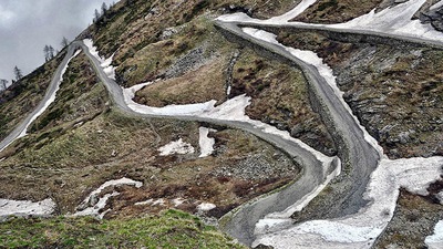 Itinerario 'moto e neve' in Piemonte - LE FOTO