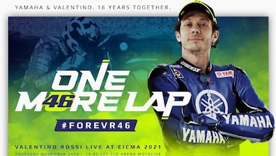 Valentino Rossi, con Yamaha a EICMA 2021