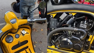 Yambretta: telaio Lambretta, motore Yamaha