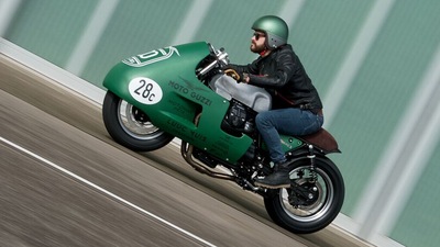 L'omaggio alla Moto Guzzi V8 col custom di LM Creations