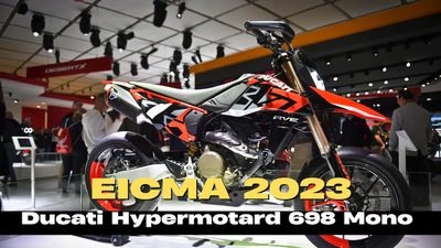 EICMA 2023, Ducati Hypermotard 698 Mono: il VIDEO