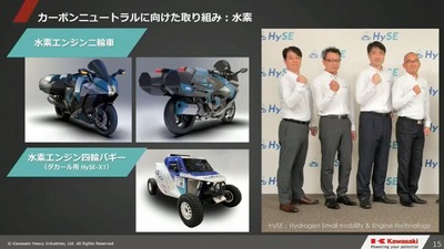 Kawasaki, prime immagini della Ninja H2 HySE a idrogeno