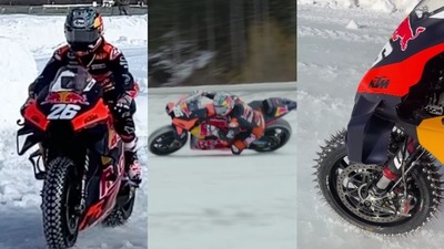 Pedrosa dalle piste ai ghiacci in sella alla KTM RC16