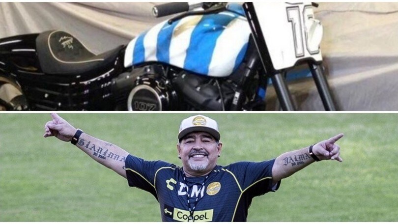 Maradona, tra i beni dell'eredità una Harley-Davidson personalizzata
