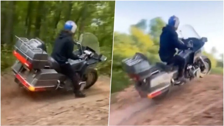 Avventura off-road per una Honda Goldwing: Tourer temeraria! VIDEO