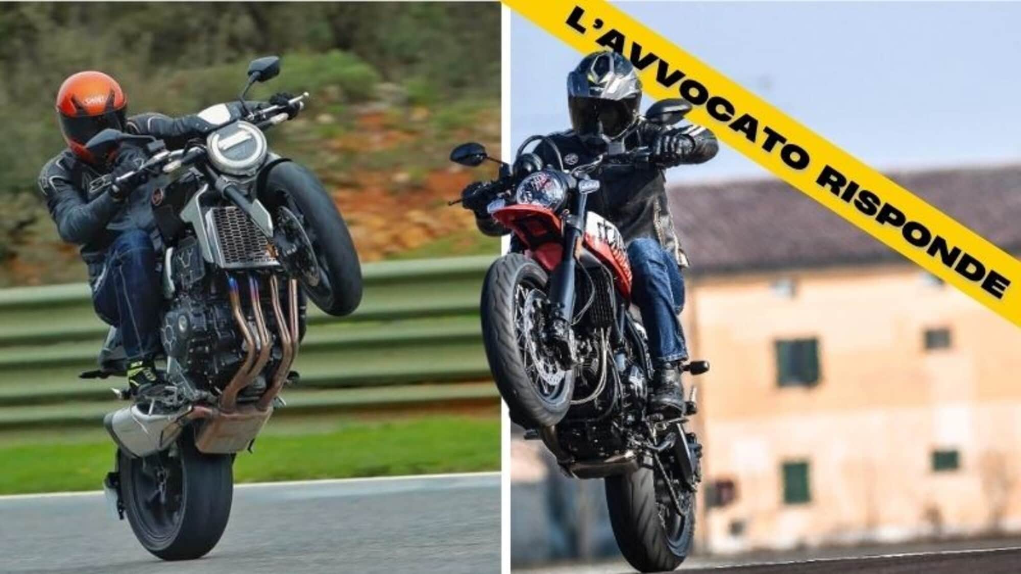 Impennare in moto, si può? Cosa dice la legge
