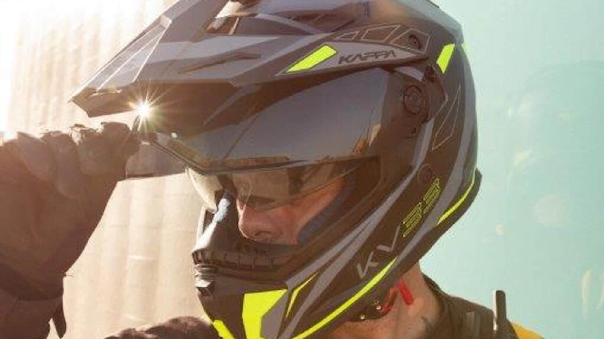 KV33 di Kappa: casco full-face per l’avventura sulle maxi-enduro